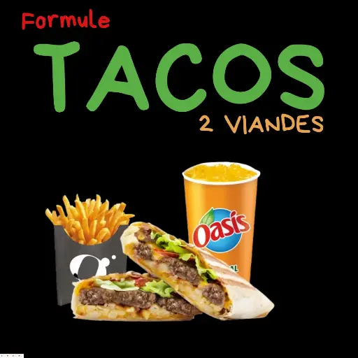 Menu Tacos 2 Viandes 